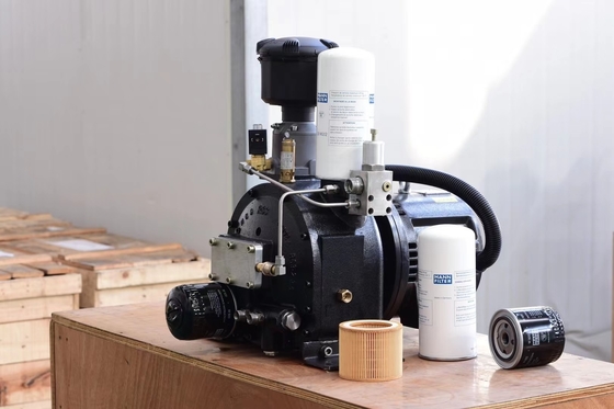 GAS 15HP หน่วยอัดอากาศขนาดกะทัดรัดพร้อมเครื่องอัดอากาศแบบสกรูซีลกล